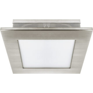 Plafond CAVA 2xE27 C.27xL.27xAlt.8cm níquel