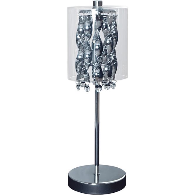 Candeeiro de mesa FAFE 1xG9 Alt.37xD.12cm cromado