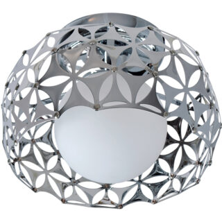 Plafond FLORAL 1xG9 Alt.15xD.23cm cromado