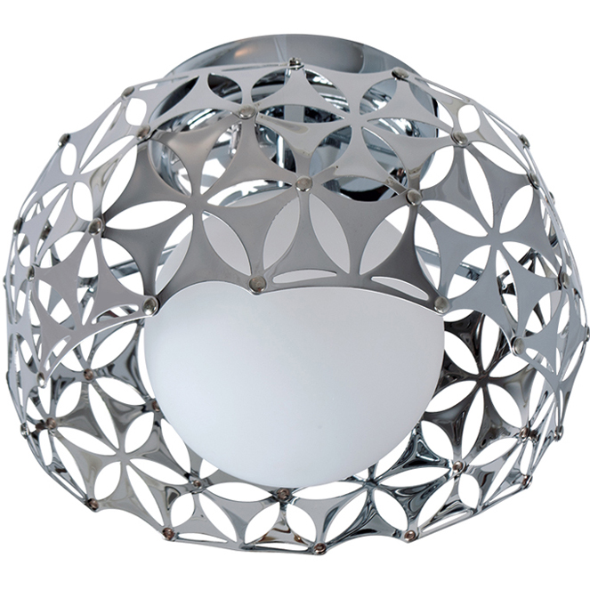 Plafond FLORAL 1xG9 Alt.15xD.23cm cromado