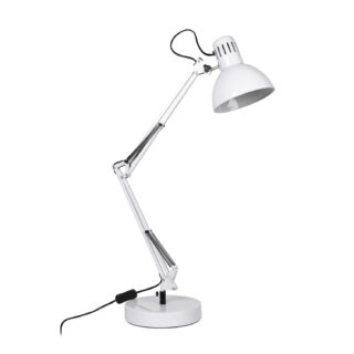 Candeeiro de mesa ARQUITECT articulado 1xE27 C.20xL.50xAlt.Reg.cm branco