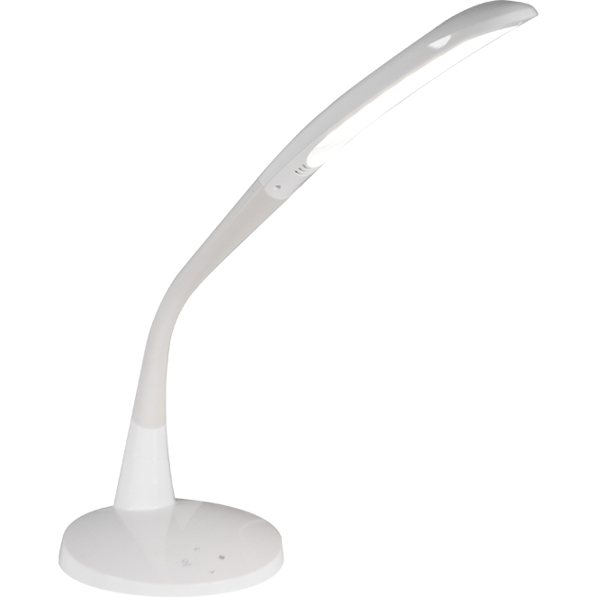 Candeeiro de mesa CÉFIRO 1x12W LED C.18,5xL.42xAlt.Reg.cm branco
