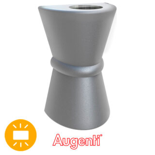 Aplique SIRIUS IP44 2xE27 C.19xL.15xAlt.30cm cinzento