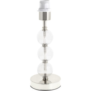 Base para candeeiro de mesa ALVOR 1xE27 Alt.33xD.12,5cm cromado