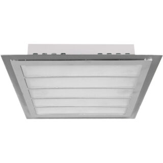 Plafond DUNQUERQUE quadrado 2xG9 C.29xL.29xAlt.7cm níquel/cromado