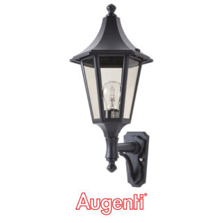 Aplique BURNEY hexagonal IP43 1xE27 C.17,5xL.23xAlt.44xD.19cm preto