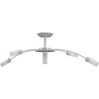 Candeeiro de tecto DORES 5xG9 C.82xL.33xAlt.38,5cm cinzento/cromado