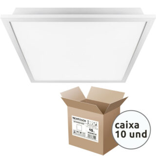 Painel de encastrar B2 60x60 1x40W LED 4300lm 4000K 120° C.60xL.60xAlt.4cm branco Pack 10