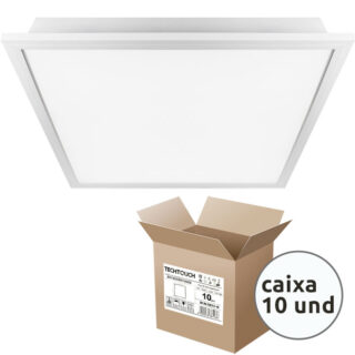 Painel de encastrar B2 60x60 1x40W LED 4300lm 6400K 120° C.60xL.60xAlt.4cm branco Pack 10