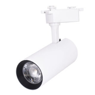 Foco para calha LINE PRO X2 (2condutores) 35W LED 3300lm 2700K 36° C.9xL.7,7xAl.25cm alumínio branco