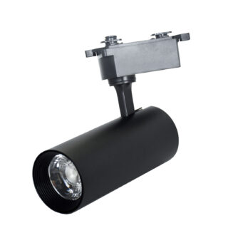 Foco para calha LINE PRO X2 (2condutores) 25W LED 2300lm 2700K 36° C.9xL.6,5xAlt23cm alumínio preto
