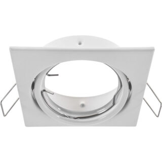 Aro de encastrar INTAKE quadrado rotativo C.8xL.8xAlt.2,1cm branco