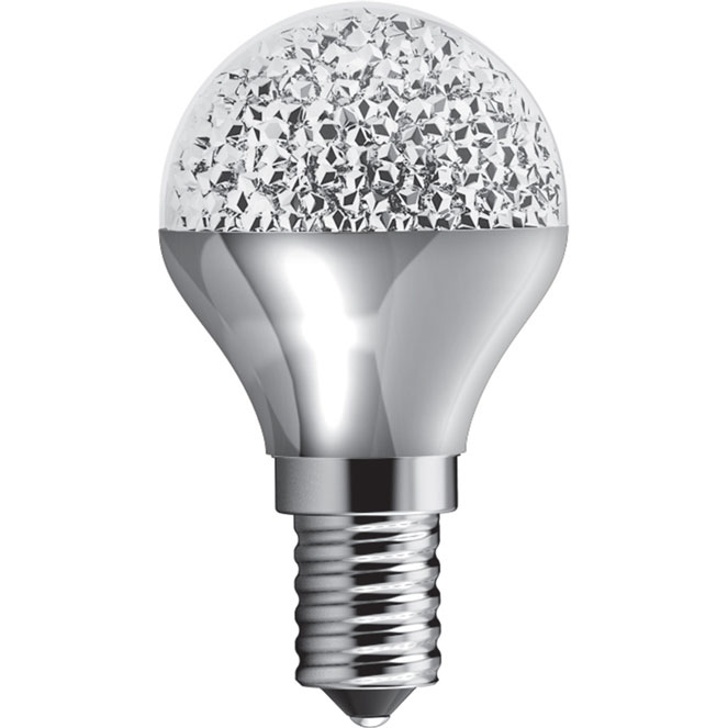 Lâmpada E14 (fino) Esférica KALEIDO LED Regulável 3.5W 3000K 250lm