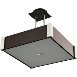 Candeeiro de tecto MARILENE quadrado 2xE27 C.32xL.32xAlt.Reg.cm wengue