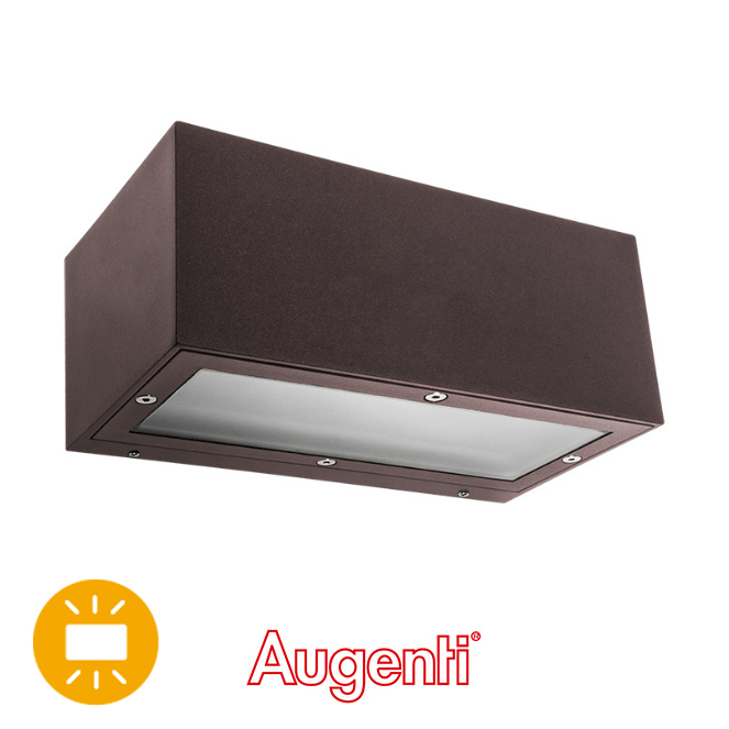 Aplique GIULIA IP65 1xE27 C.20,5xL.11xAlt.8,2cm cor ferrugem