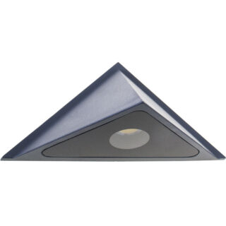 Aplique BELL IP54 1x3W LED 415lm 4000K C.25xL.11xAlt.12,5cm alumínio+vidro cinzento