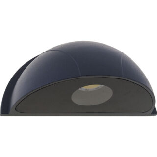 Aplique ARNOT IP54 1x3W LED 4000K C.16,5xL.8xAlt.8,5cm alumínio+vidro cinzento