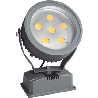 Projector MARCONI IP65 6x3W LED 4000K L.9,5Alt.27xD.21cm cinzento