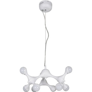 Candeeiro de tecto CALYPSO 9x2,5W LED 4000K Alt.Reg.xD.45cm branco