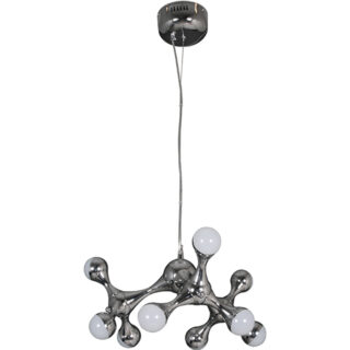 Candeeiro de tecto CALYPSO 9x2,5W LED 4000K Alt.Reg.xD.45cm cromado