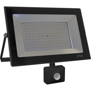 Projector KOLYMA com sensor IP44 1x100W LED 5000lm 6500K 120°C.28xL.7xAlt.25cm preto