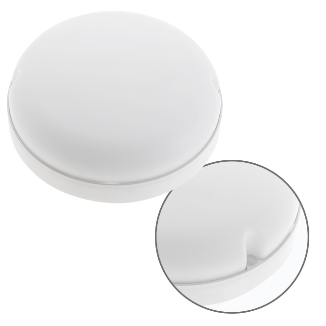 Aplique KASAI redondo IP54 1x24W LED 1680lm 6400K Alt.5,7xD.20cm branco