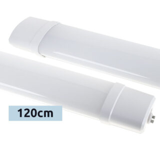 Régua CIANITA 120cm IP65 70W LED 6300lm 6400K C.124xL.8,2xAlt.4,8cm branco com conectores rápidos