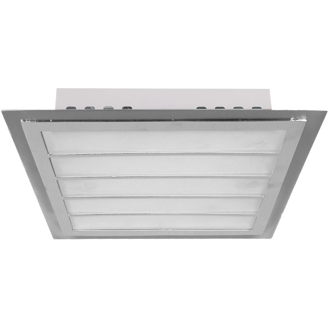 Plafond DRESDEN Quadrado 24W LED 6400K níquel