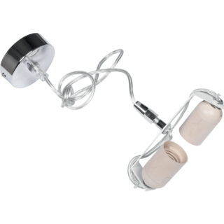 Armação para suspensão LONDRES 2xE27 Alt.Reg.xD.17cm cromado