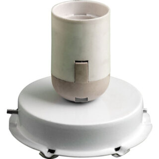 Base para candeeiro de mesa CANARIA 1xE27 Alt.8xD.9,5cm branco