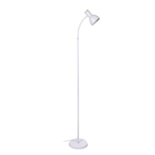 Candeeiro de pé ARGOS 1xE27 Alt.155xD.22cm branco/madeira
