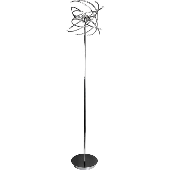 Candeeiro de pé LEONOR 14xG4 12V Alt.170xD.40cm cromado