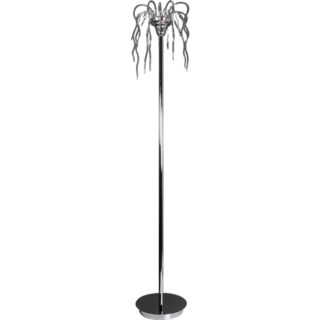 Candeeiro de pé ERFOUD 9xG4 12V Alt.174xD.37cm vidro cromado