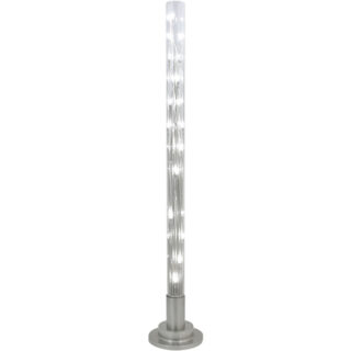 Candeeiro de pé MÁRCIA 24xG4 12V Alt.151xD.26cm metal+vidro transparente/níquel