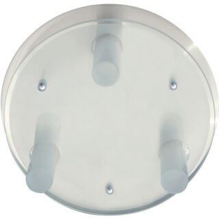 Plafond DINA pequeno 3xG9 Alt.13xD.21cm níquel