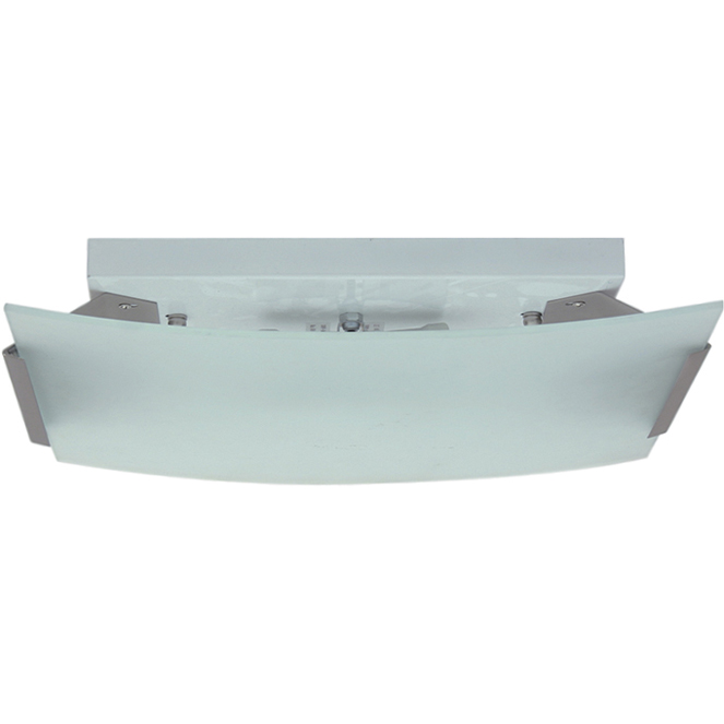 Plafond FORMOSA 2xE27 C.40xL.35xAlt.10cm níquel