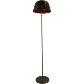 Candeeiro de pé LURDES 1xE27 Alt.175xD.37cm vermelho/preto