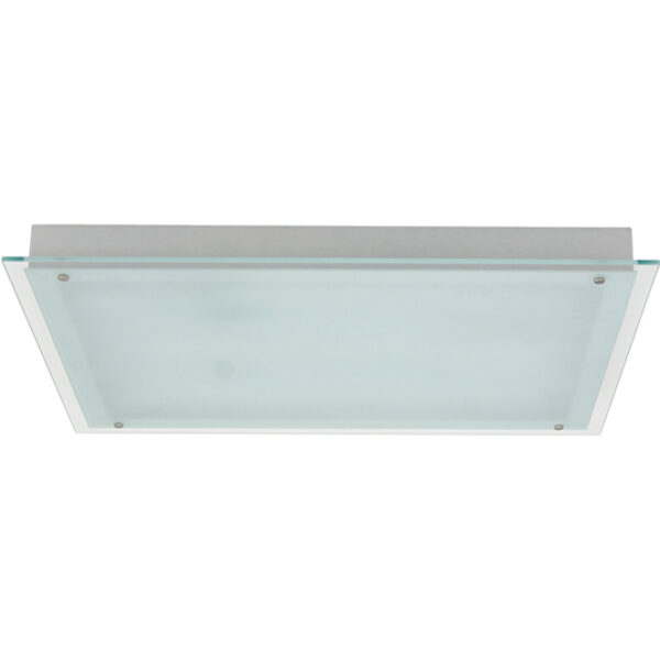 Plafond MALAQUITE rectangular 3xG11 PL C.69xL.52xAlt.6cm Cinzento