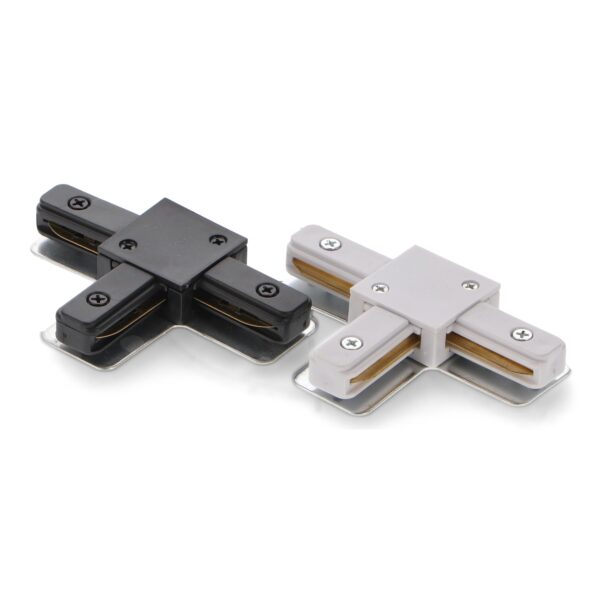 Conector em T para calha Monofásica Preto