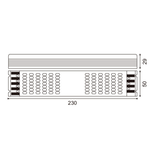 Transformador dimavel por 0-10V LED 100W 12VDC - Image 2