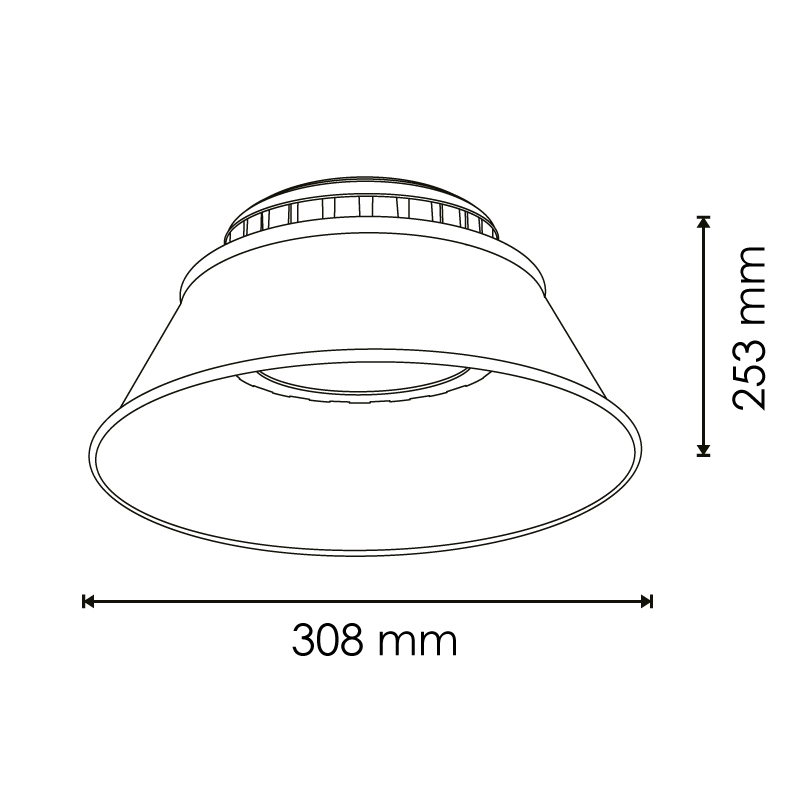 Campânula LED Infinity 150W - 6000K - Image 2