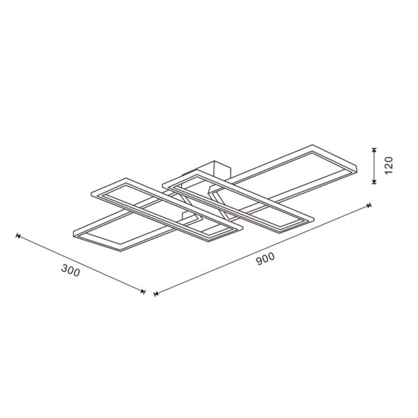 Candeeiro de Teto LED Kube - Image 2