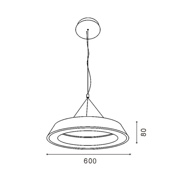 Candeeiro de teto LED  Provence 38W 4000K - Image 2