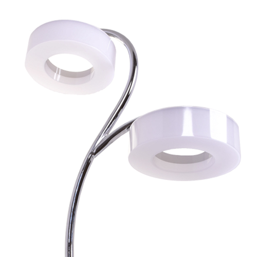 Candeeiro de mesa TOKIO 2x12W LED 1920lm 4000K C.28,5xL.16xAlt.47,8cm cromado - Image 2