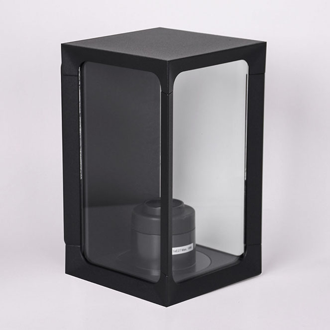 Aplique CRIZ IP44 1xE27 C.12,3xL.14xAlt.120,7cm preto - Image 2