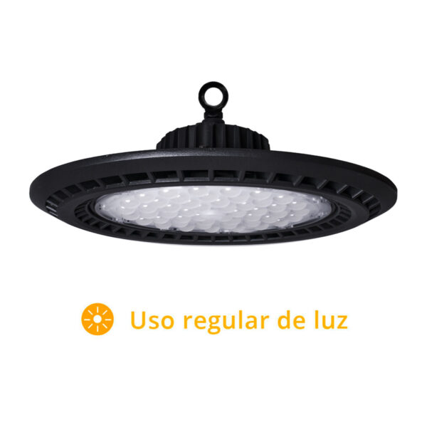 Campânula SUPERVISION IP65 1x250W LED 25000lm 6400K 90° Alt.18xD.39cm Preto - Image 2