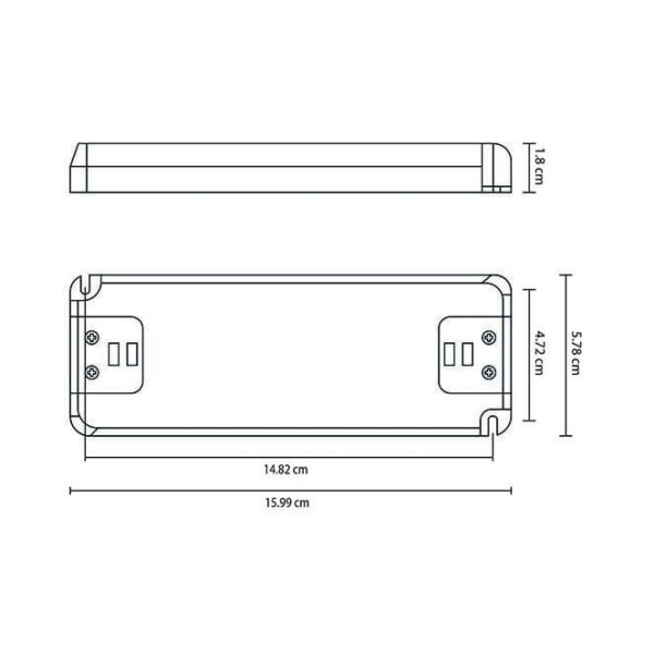 Transformador de tensão constante AC/DC 12V (driver) para LED 20W, em plástico - Image 2