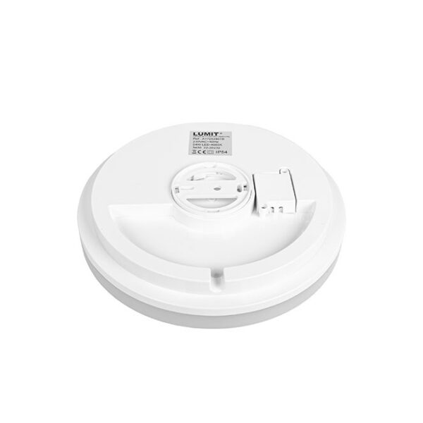 Plafond MEDINA médio IP54 1x24W LED 1920lm 4000K Alt.5,5xD.28cm Branco - Image 2