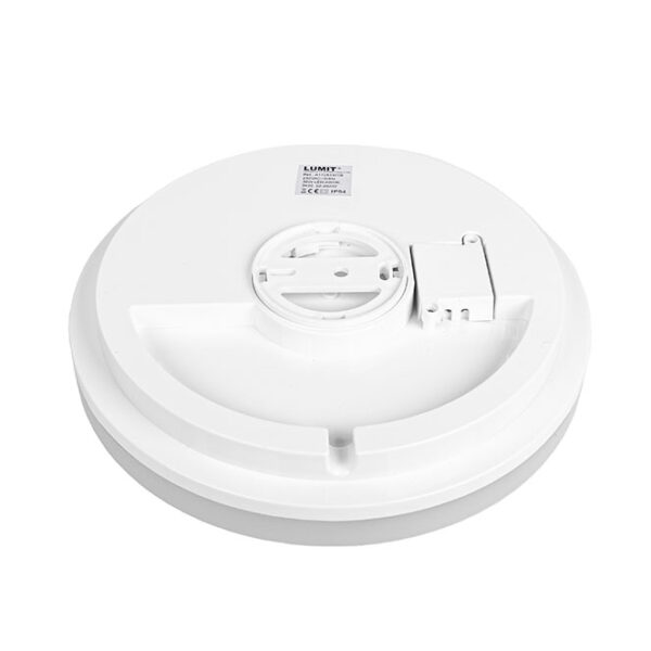 Plafond MEDINA grande IP54 1x36W LED 2880lm 4000K Alt.5,5xD.33cm Branco - Image 2