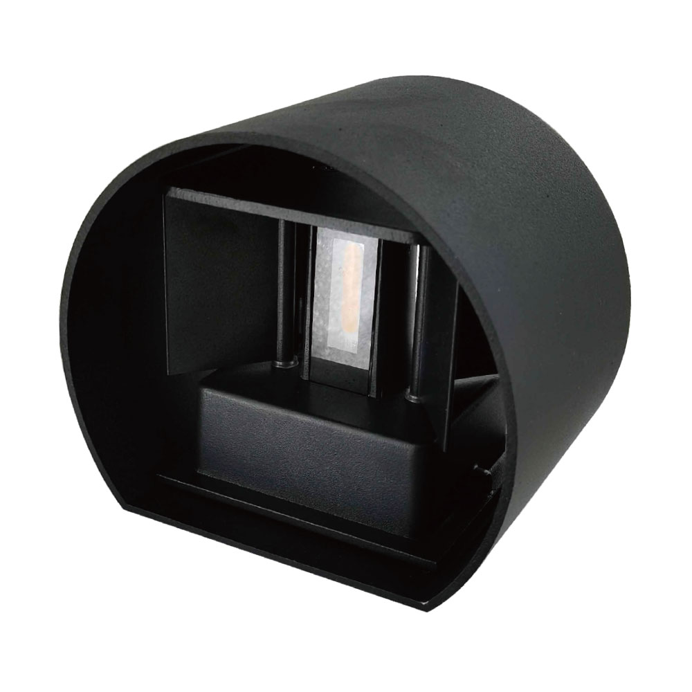 Aplique SALAS IP65 2x3W LED 500lm 4000K C.14xL.12xAlt.10cm preto - Image 2